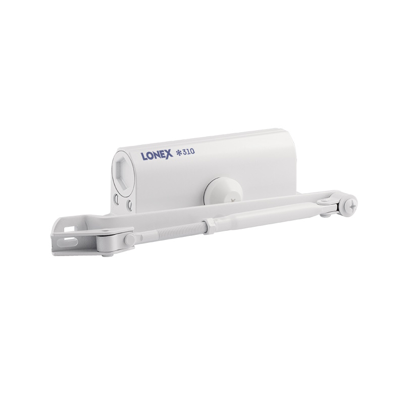 Доводчик дверной Нора-М LONEX 310 20020, от 15 до 60 кг, белый