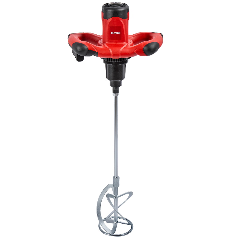 Миксер Elitech МС 1400Э2 (E2208.016.01) 207352, 1400 Вт, М14, 0-570/0-760 об/мин, 5.9 кг, коробка, мешалка в Кинешме