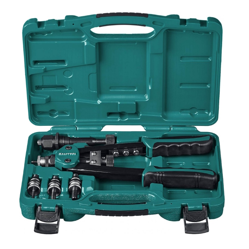 Комбинированный компактный двуручный заклепочник в кейсе Kraftool Combo2-M10 31181