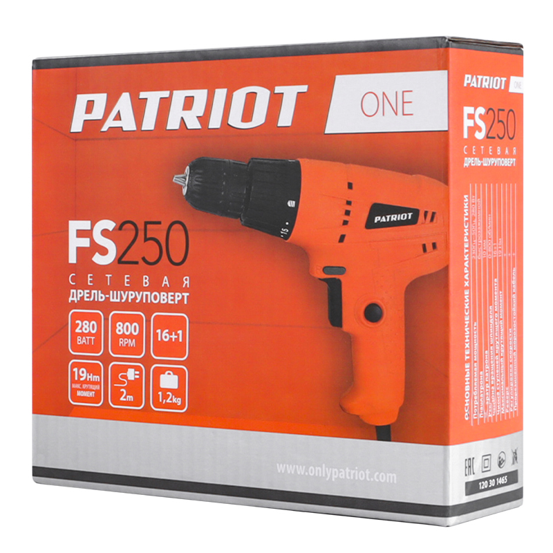 Сетевая дрель-шуруповерт Patriot FS 250 в Ярославле