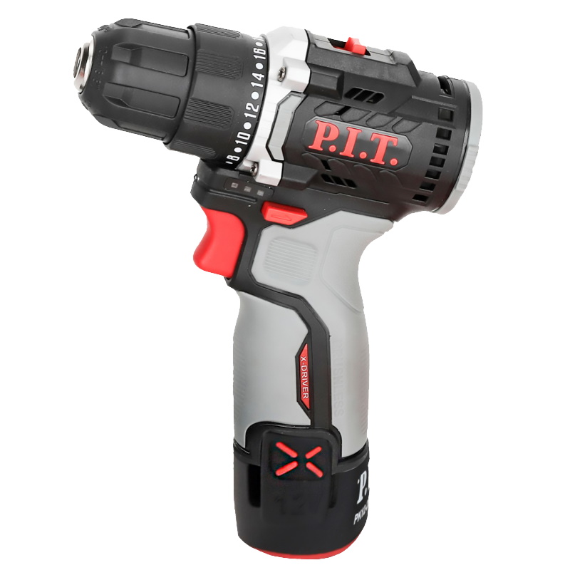 Дрель аккумуляторная бесщёточная P.I.T. PBM12K-10B/1 X-DRIVER (12В, 35Нм, 10 мм, 2ск, 1 акб 2,0Ач, ЗУ, кор.) в Коврове