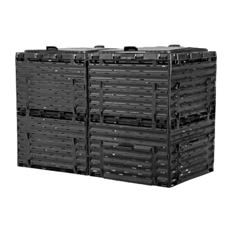 Компостер Piteco K1160, с крышкой, 600л, чёрный в Костроме