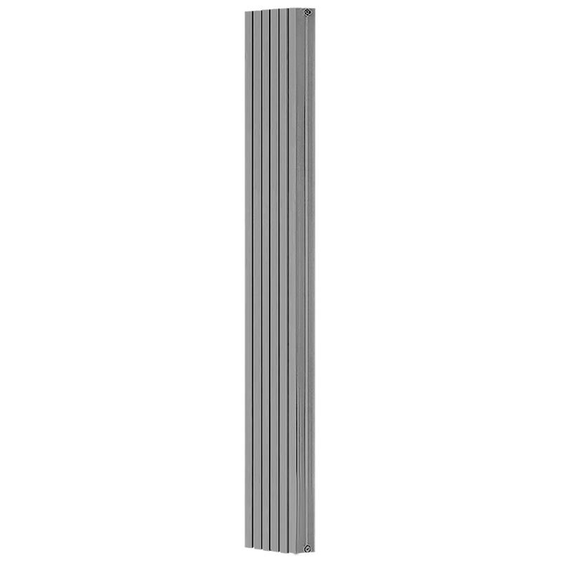 Радиатор Stout Tonale 2000 SRA-2120-20000806, 6 секций, алюминиевый, универсальное подключение, цвет 2676 cod.08 серый