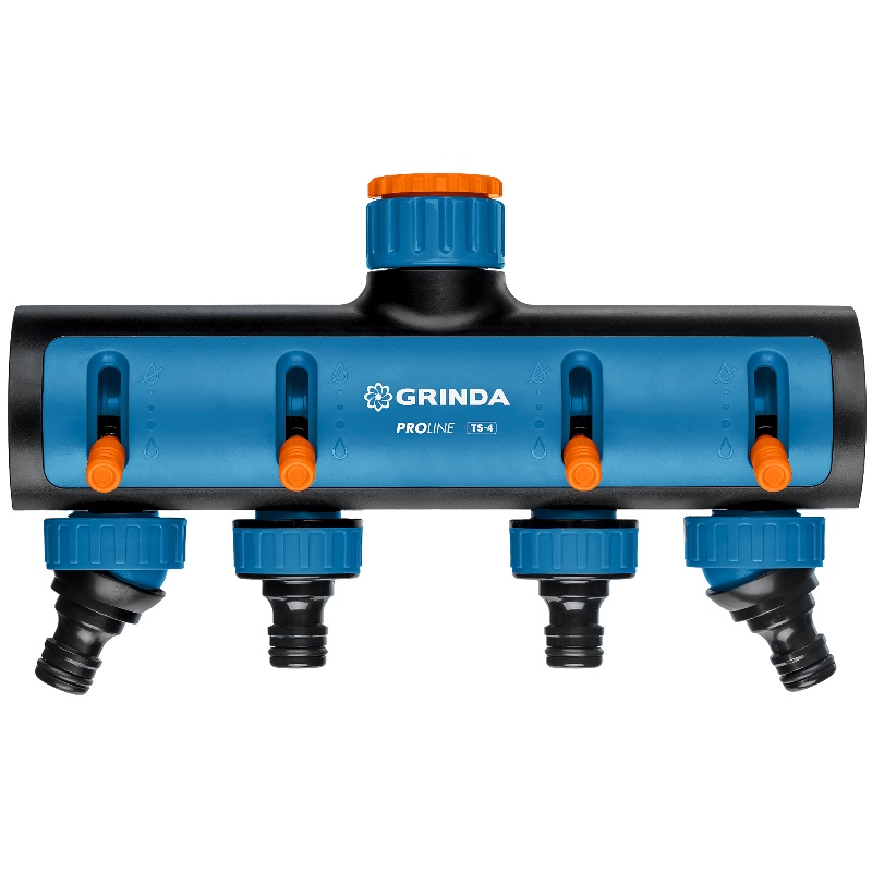 Распределитель четырехканальный Grinda PROLine TS-4 8-426313_z02, 3/4"-1", с внутренней резьбой в Костроме