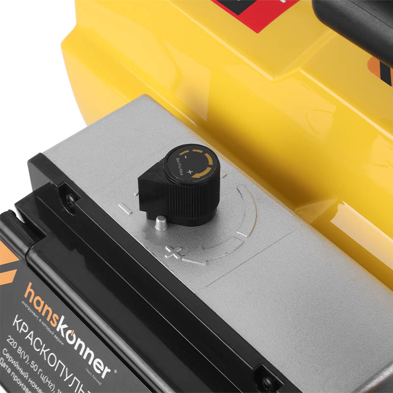 Краскопульт безвоздушный Hanskonner HSG9665V, 1100Вт,2.0л/мин,210бар,SmartControl,15м шланг в Угличе