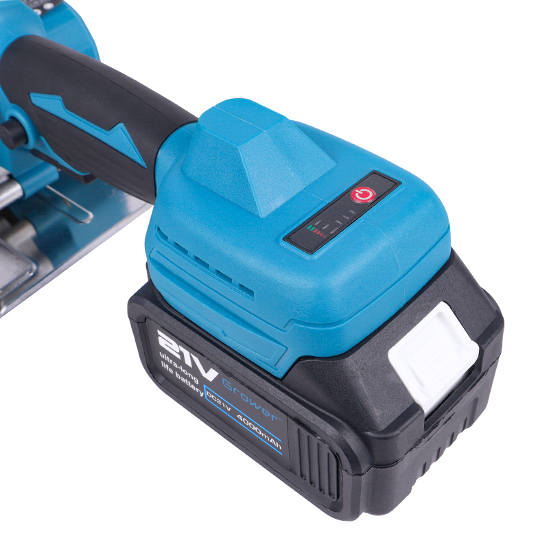 Бесщеточная аккумуляторная дисковая пила Grower DBL26, 145 мм, 21v (под Makita LXT), 4Ah, аккумулятор 2 шт., З/У   в Угличе