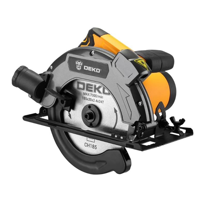 Дисковая (циркулярная) пила Deko DKCS1800 Laser 063-4192, диск 185 мм, лазерный указатель в Муроме