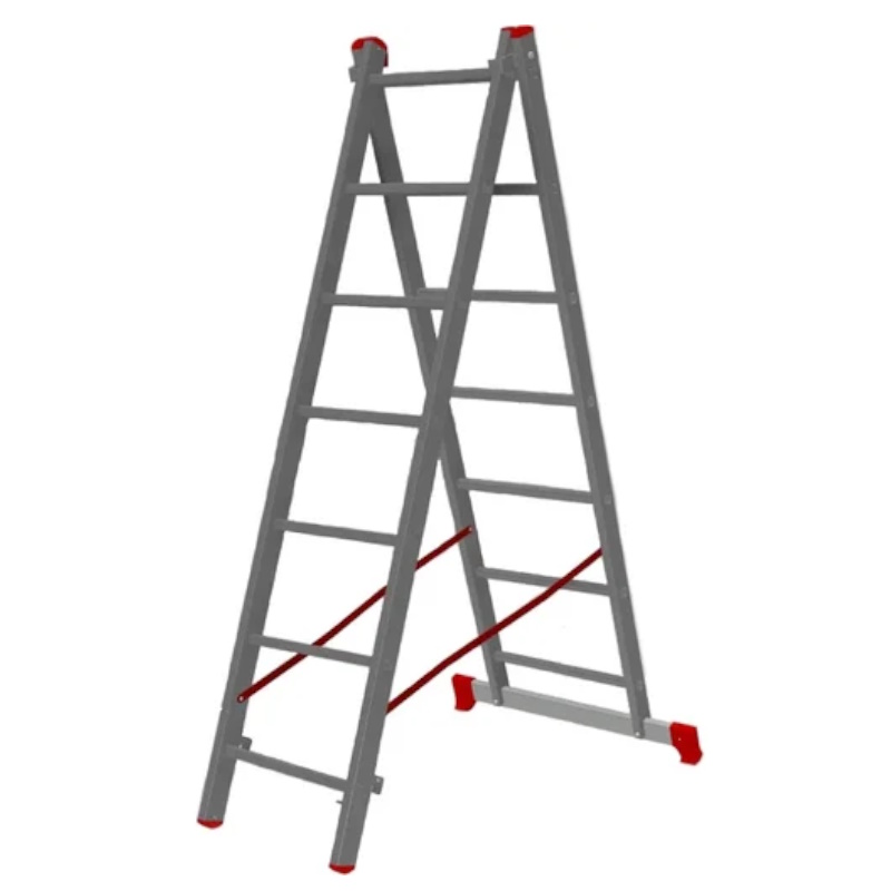 Лестница Pro Startul ST9947-12, алюминиевая, 2-х секц. 300/553см 2х12 ступ., 10,2кг  в Угличе
