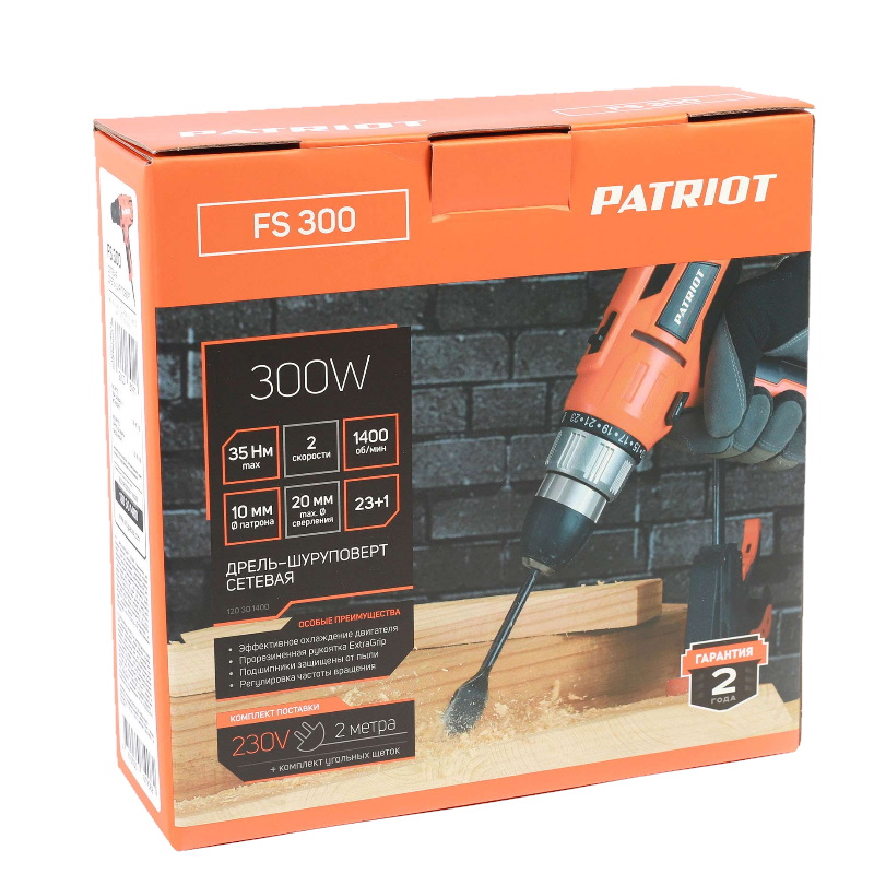 Сетевая дрель-шуруповерт Patriot FS300