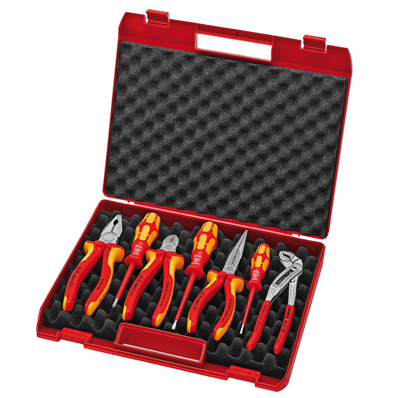 Чемодан c инструментом пластиковый Knipex KN-002115, 7 предметов в Костроме