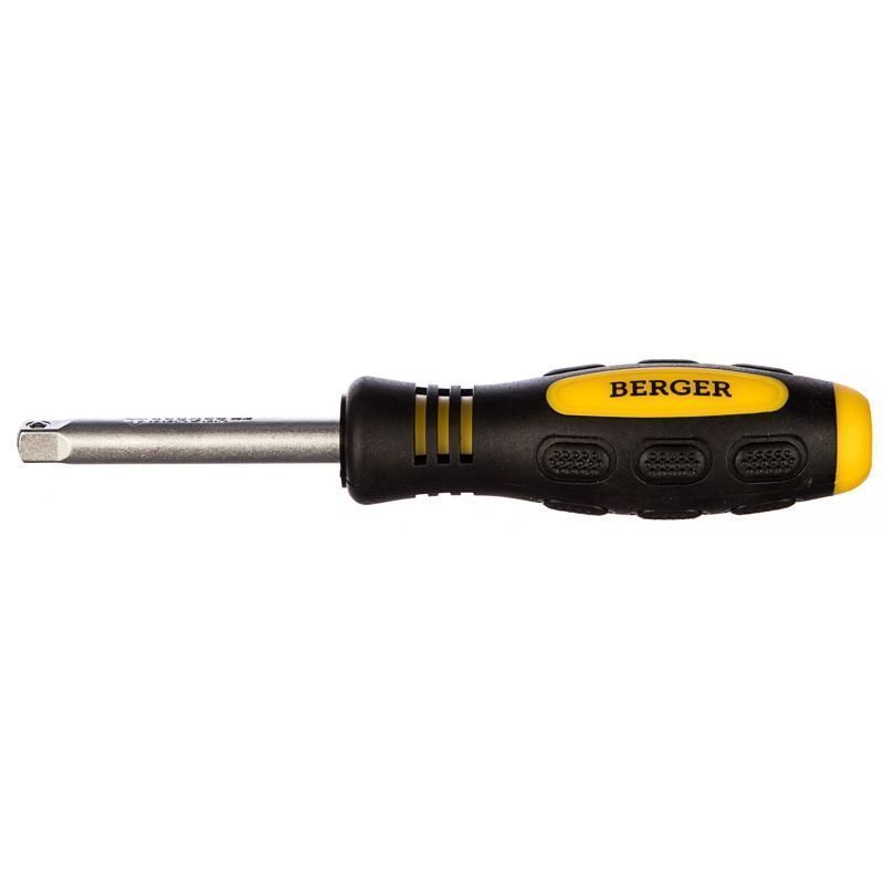 Набор инструментов 1/4" Berger BG2034 (шестигранные, 14 предметов + трещотка, метрические)