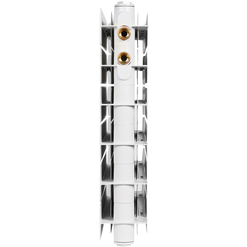 Радиатор Stout TITAN VENTIL 500 SRB-3320-050006, 6 секций, биметаллический, нижнее правое подключение (белый RAL 9016) в Муроме