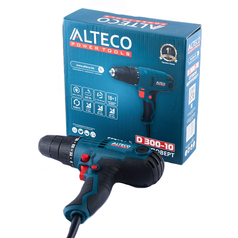 Сетевой шуруповёрт Alteco D 0327 D 300-10 27458