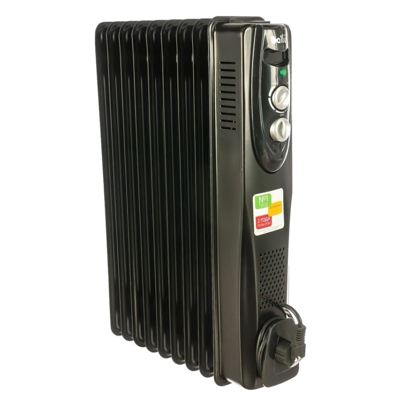 Масляный радиатор Ballu BOH/CL-09BRN black (2000 Вт, 9 секций, 3 режима обогрева) в Туле