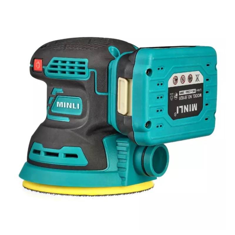 Шлифмашина эксцентриковая аккумуляторная Minli DC702-2.0A, Ø125мм, б/щ, 18В, 3 скорости, 2х2.0А во Владимире