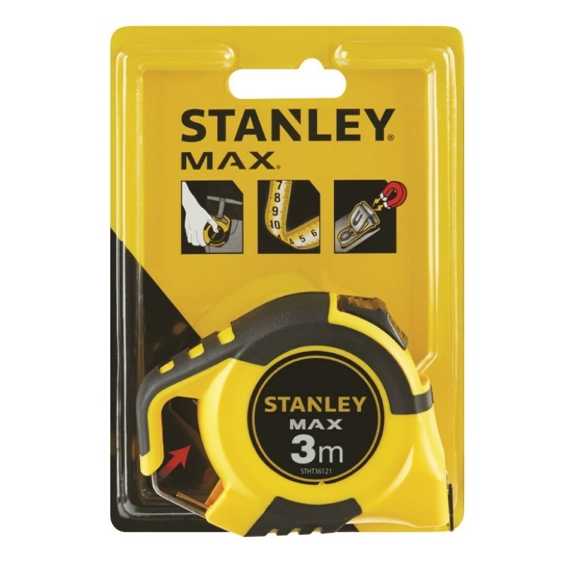 Рулетка магнитная Stanley MAX STHT0-36121 (3 м, 19 мм, обрезиненный корпус) в Иваново
