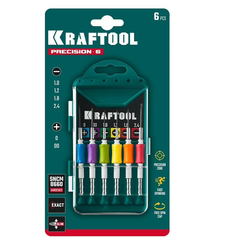 Набор часовых отверток для точных работ Kraftool Precision-6 25679, 6 предметов в Александрове
