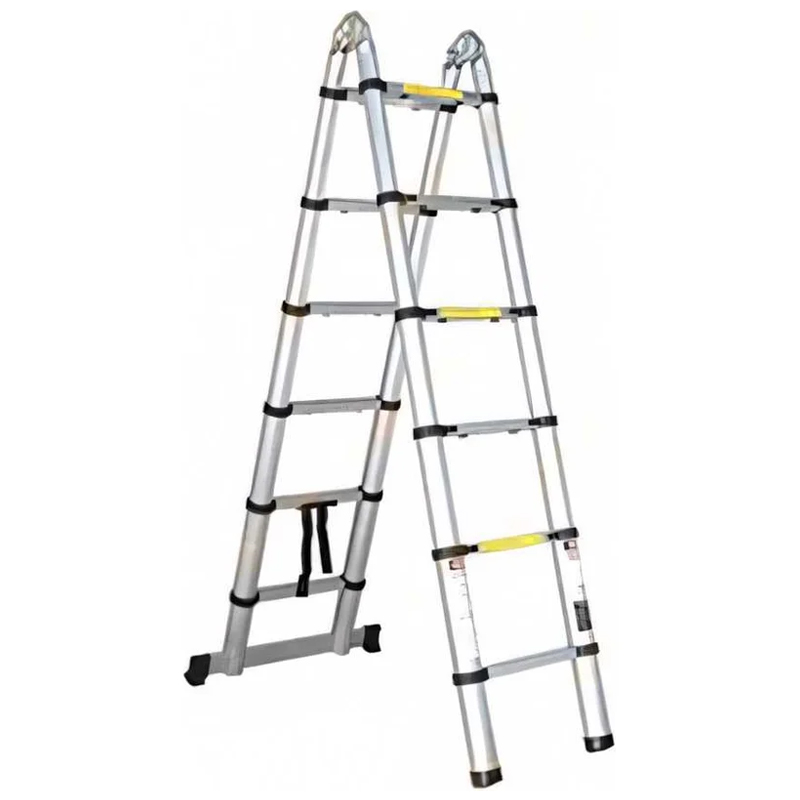 Лестница телескопическая Startul ST9733-050 2-х секционная алюминиевая 237500см 2х8 ступ 1695кг 15574₽