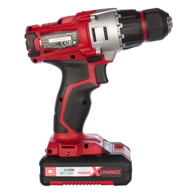 Дрель-шуруповёрт аккумуляторная Einhell PXC TE-CD 18/2 Li kit (2x1,5Ah) 4513830 в Угличе