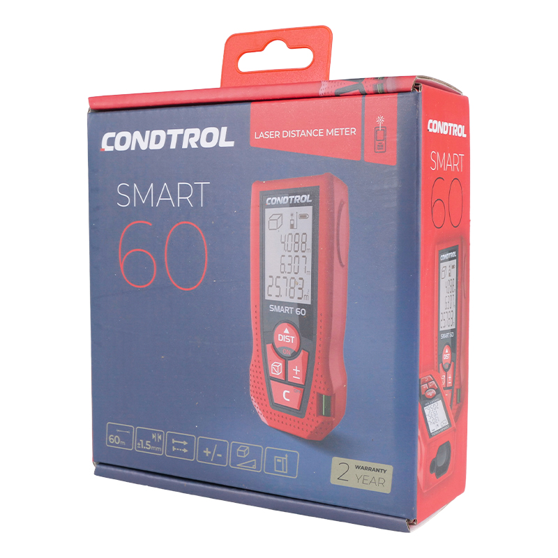 Лазерный дальномер Condtrol Smart 60, 1-4-098 (max дальность 60 м, погрешность 1,5 мм) в Череповце