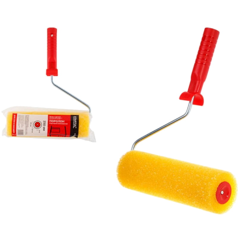 Валик Startul PROFI ST0216-25R поролоновый Структурный мелкопористый 250 мм с ручкой 8 мм 536₽