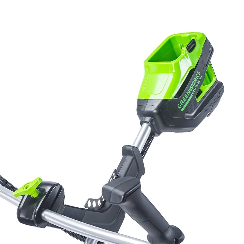 Триммер аккумуляторный Greenworks TB201H 2112407UB, 82V, 2,0 кВт, 46 см, c трехлопастным ножом, б/щ, с 1хАКБ 5 Ач и ЗУ