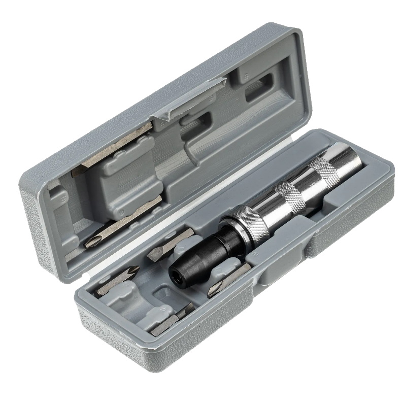 Отвертка ударно-поворотная с битами Matrix 11575, 1/2", 7 шт., PH + SL, CrV, металлическая рукоятка в Муроме
