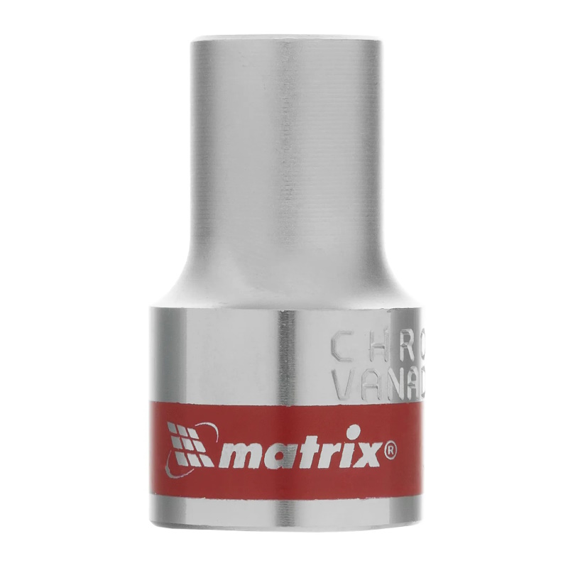 Головка торцевая Matrix 13110, 10 мм, 6-гранная, CrV, под квадрат 1/2", хромированная в Костроме