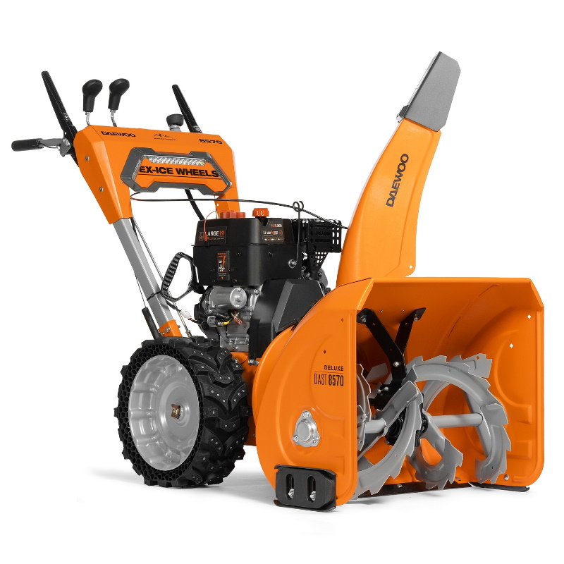 Снегоуборщик бензиновый Daewoo DAST 8570 (LCT), 9,0 л.с, 260 см3  - двигатель WXE 300 с запуском от аккумулятора, ширина 67 см, 5 вперед/2 назад в Костроме