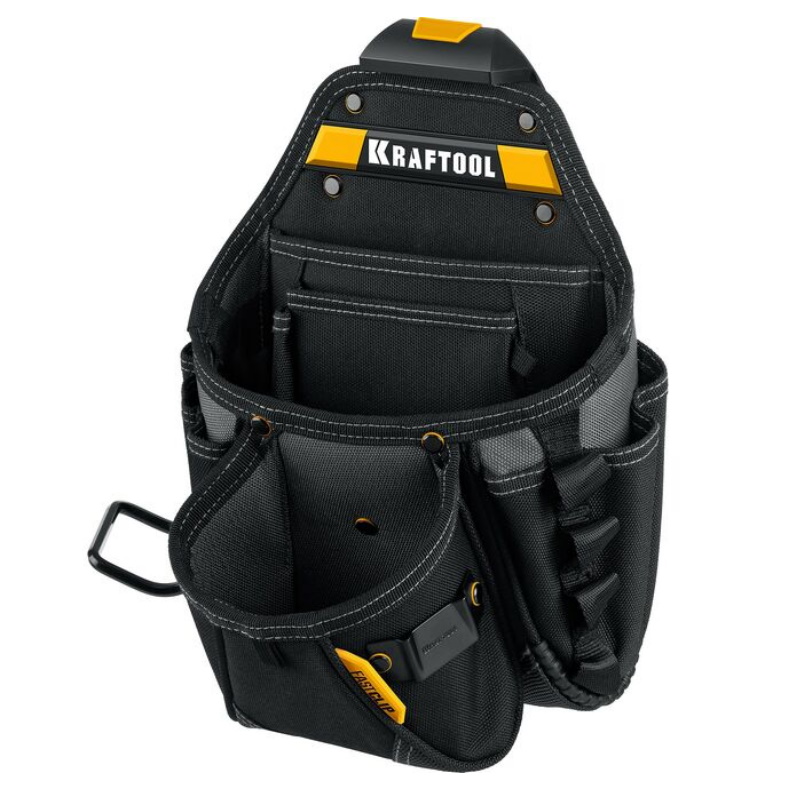 Пояс монтажника Kraftool KBS-5 38760-5, в комплекте: пояс монтажника, подтяжки и 3 сумки в Череповце