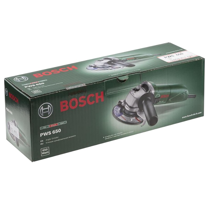 Угловая шлифмашина (болгарка) Bosch PWS 650-115 0.603.411.021, 115 мм, 650 Вт
