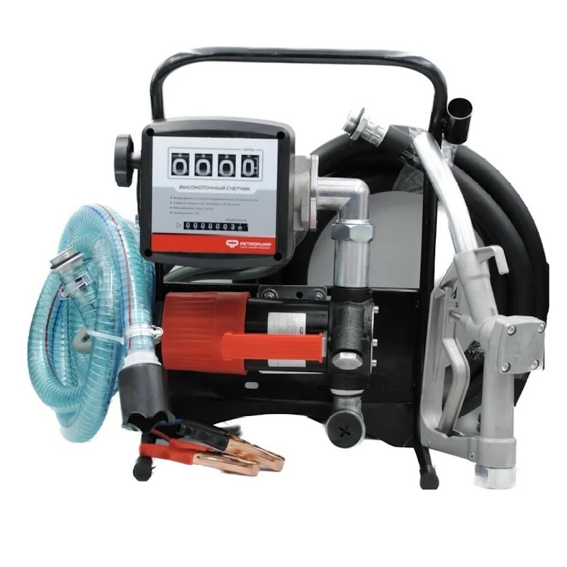 Переносной комплект Petropump DCTP60ST PP330003, для ДТ и керосина 12В, мех. счетчик, мех. пист., 60 л/мин в Угличе