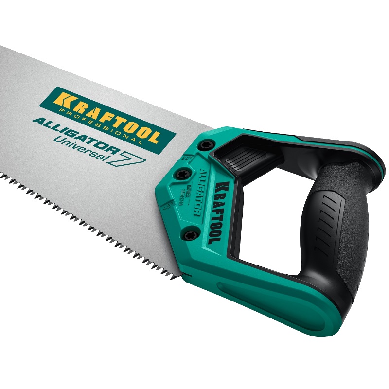 Ножовка по дереву Kraftool Alligator Universal 7 15004-45_z01 (зубьев на дюйм 7, длина лезвия 450 мм, вес 0.49 кг)