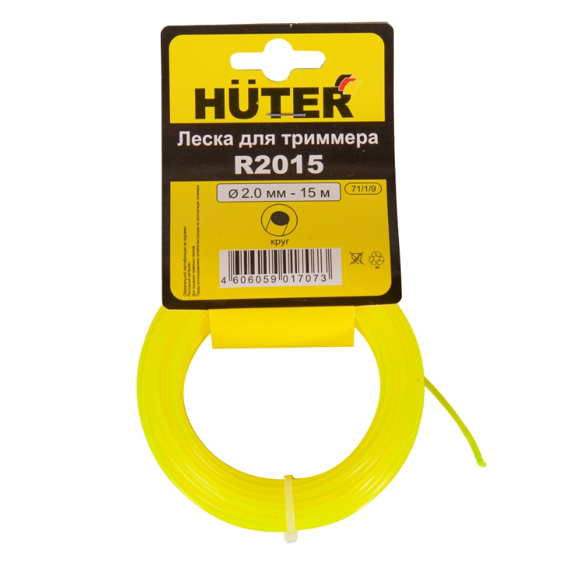 Леска для триммера Huter R2015 71/1/9, 4606059017073, 2 мм