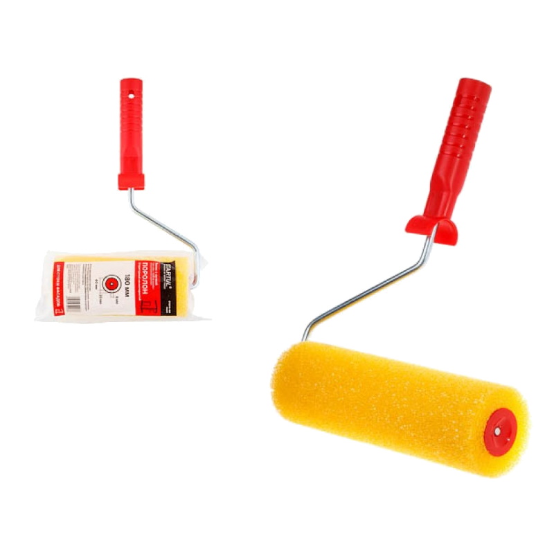 Валик Startul PROFI ST0216-18R поролоновый Структурный мелкопористый 180 мм с ручкой 8 мм 419₽