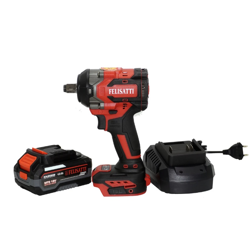 Аккумуляторный ударный гайковерт Felisatti FT15838 15838, 650Нм, кейс, 2 аккумулятора, 4,0Ач, ЗУ 4А  в Угличе