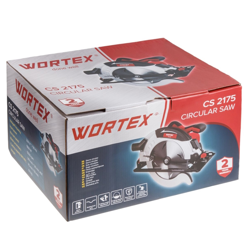 Циркулярная пила Wortex CS 2175 1318506, в кор. 1900 Вт, 210 мм, до 75 мм в Костроме