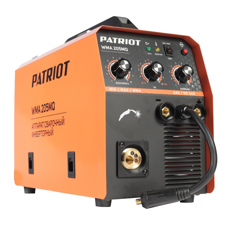 Полуавтомат сварочный инверторный Patriot WMA 205MQ 605302155, MIG/MAG/MMA в Коврове