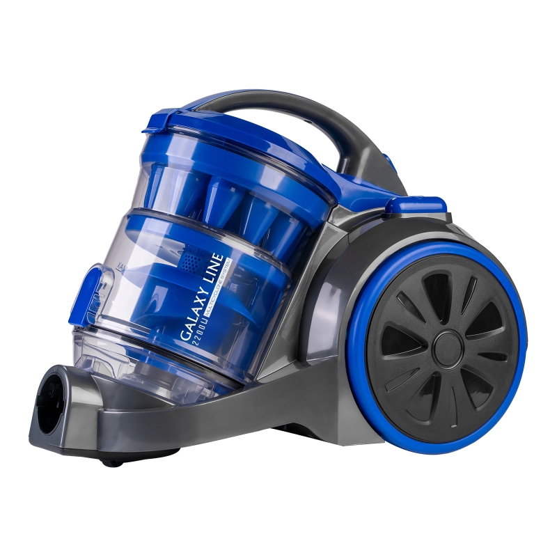 Пылесос Galaxy Line GL 6259 4650067306636 синий мультициклон 2200 Вт 2 л 3 насадки