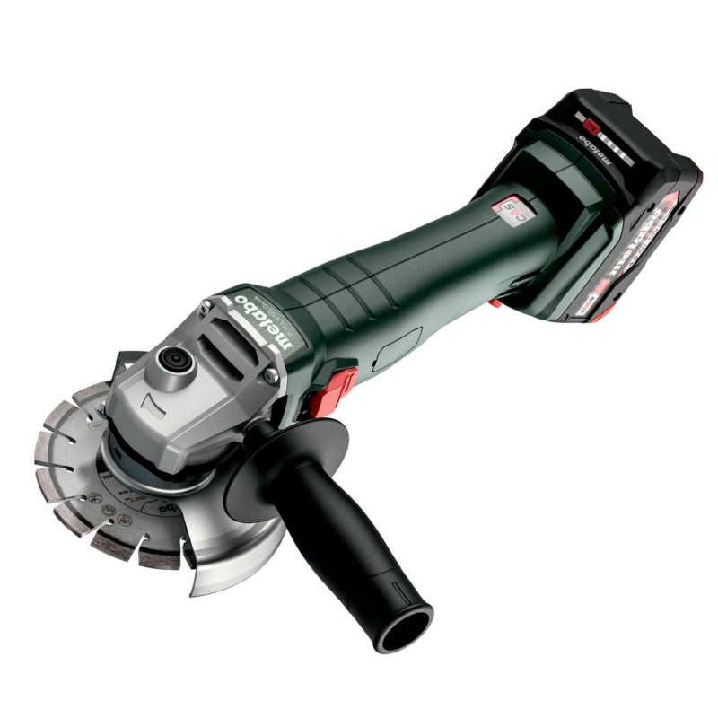 Угловая шлифмашина (болгарка) аккумуляторная Metabo W 18 L 9-125 602247510, 125 мм, 18 В, плавный пуск, в кейсе
