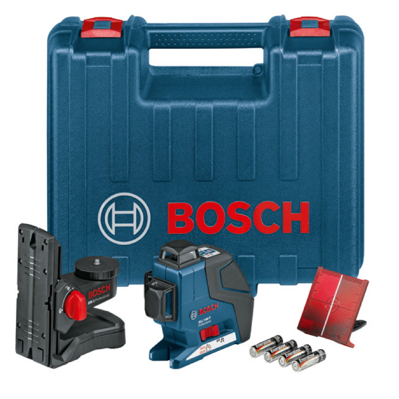 Лазерный нивелир BOSCH GLL 3-80 P, держатель BM1 0.601.063.302