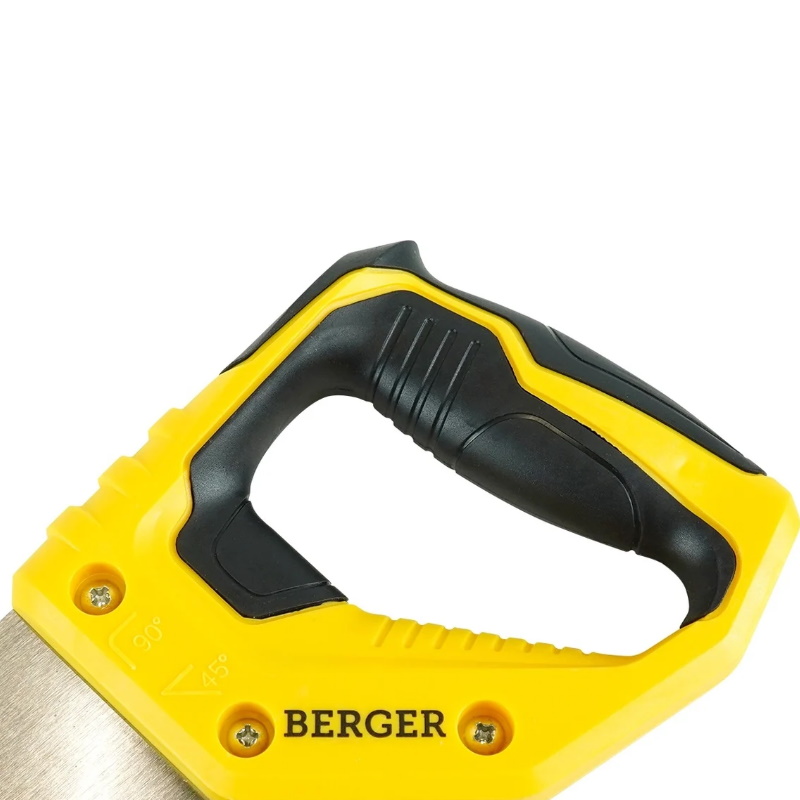 Ножовка по дереву Berger "ХОЛЬЦ" BG1843, 500 мм, 3D заточка, 7TPI  в Твери