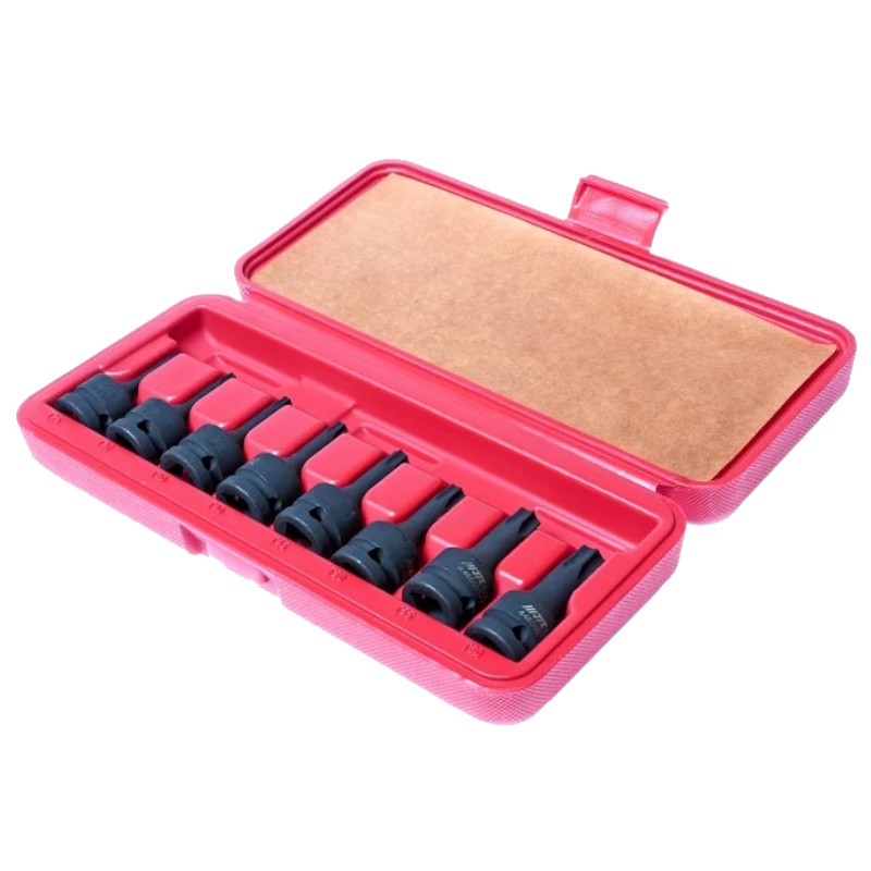 Набор головок ударных JTC JTC-J408T, TORX 1/2" T25-T60, длина 60мм, в кейсе, 8 предметов