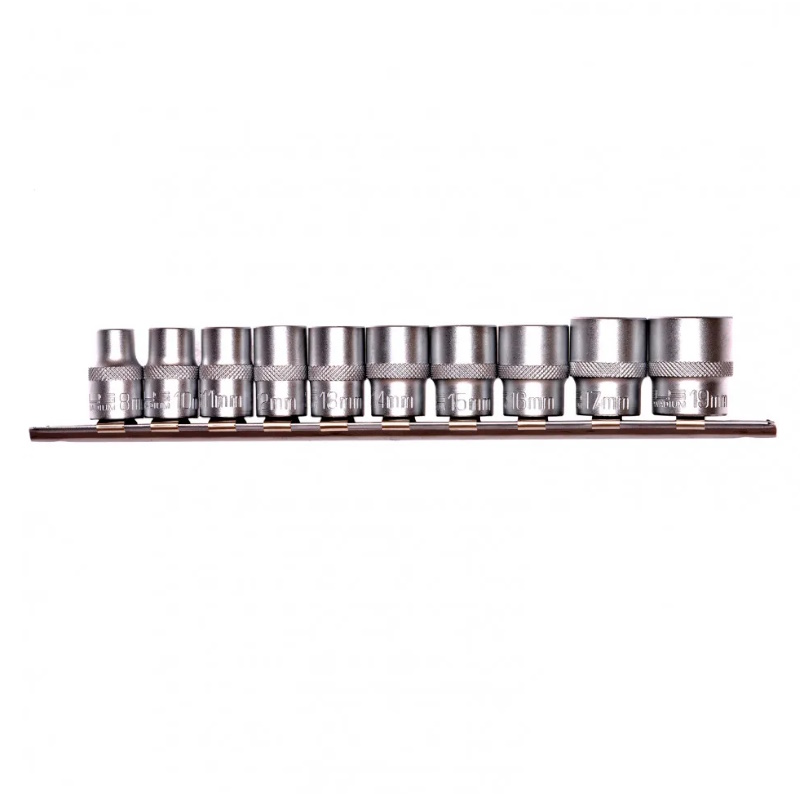 Набор торцевых головок Stels 13601, 3/8", 6-ти гр., CrV, 10шт., 8-19мм