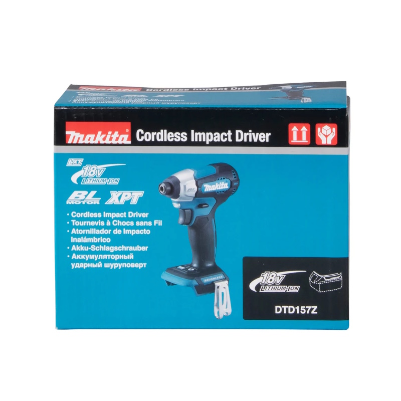 Винтоверт ударный Makita DTD157Z,  аккуммуляторный, LXT BL 18В, 1/4", 140Нм, 2 скорости, без АКБ и ЗУ во Владимире