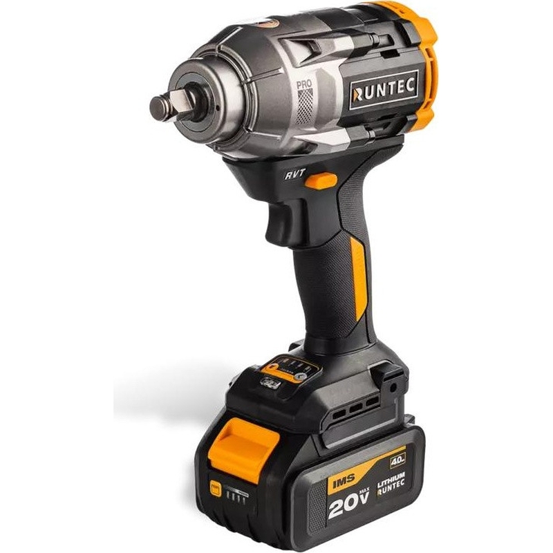 Гайковерт ударный Runtec PRO RT-IW1100 аккумуляторный 1/2", 20В, 2*4Ач, 1100Нм в Рыбинске