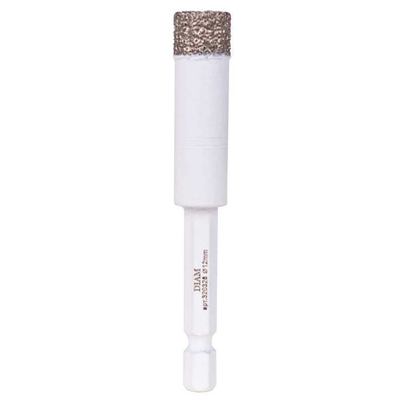 Сверло алмазное Diam Extra Line 320328, 12x35x1/4, HEX-E, V-TECH (вакуумное спекание)    в Муроме