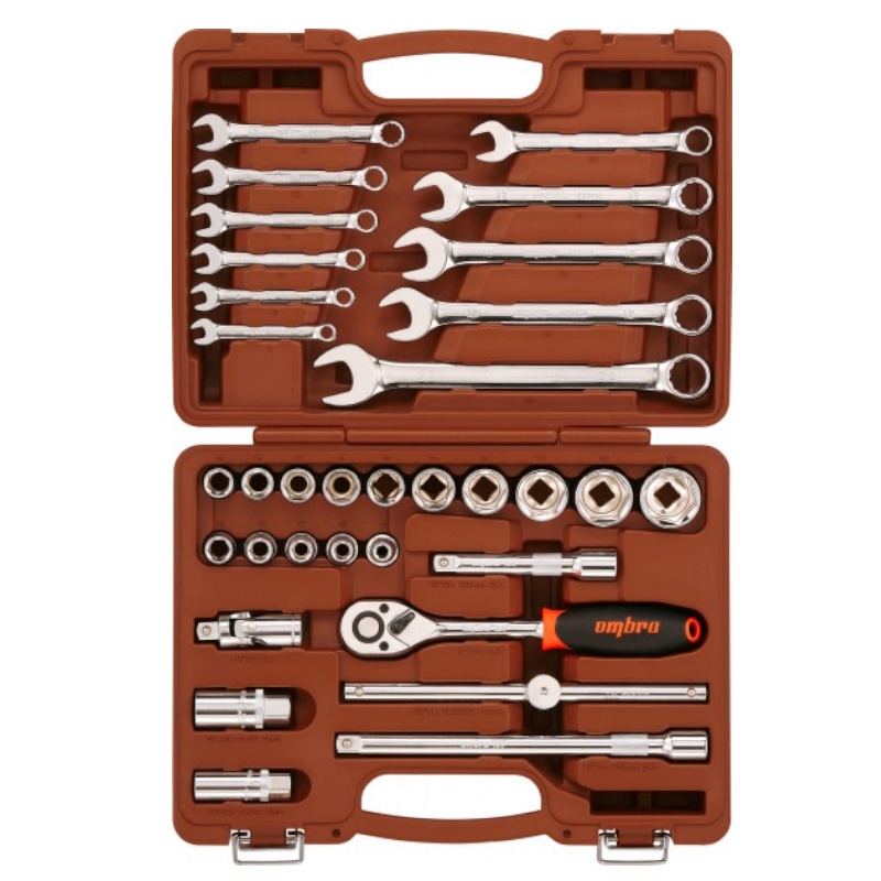 Набор инструмента универсальный 1/2"DR Ombra OMT33S 055516, 33 предмета