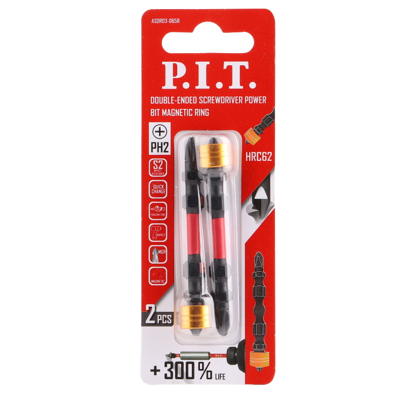 Бита магнитная P.I.T. ASDR03-065B, PH2x65 мм, 2 шт в уп. в Кинешме