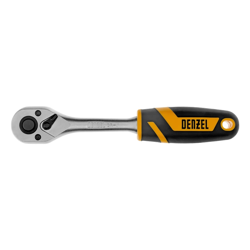Ключ-трещотка Denzel 14033, 1/2", 90 зубьев, с быстрым сбросом, CrV в Иваново